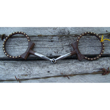 Bit - Antique D-Ring Snaffle with SS Dots