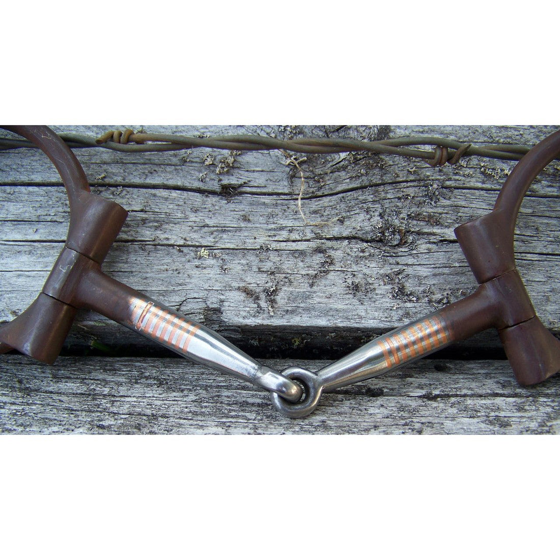 Bit - Antique D-Ring Snaffle with SS Dots