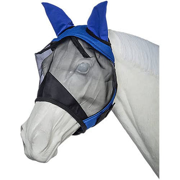 Fly Mask - Tough 1 Deluxe Comfort Soft Mesh (Pony - Blue)