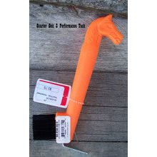 Hoof Pick - Horse Head w/Brush (Orange)