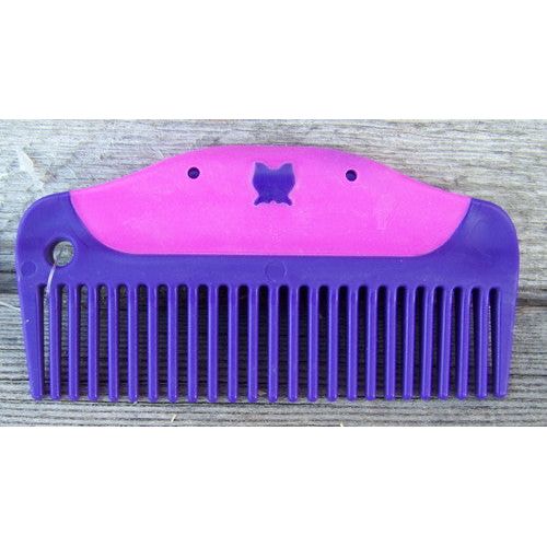Comb - 5.0" Plastic Easy Grip Butterfly (Pink)