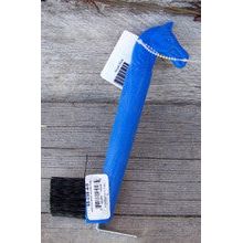 Hoof Pick - Horse Head w/Brush (Blue)