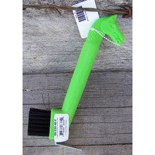 Hoof Pick - Horse Head w/Brush (Lime)