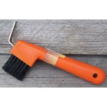 Hoof Pick - Brush Combo (Orange)