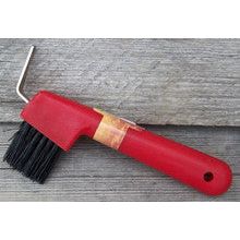 Hoof Pick - Brush Combo (Red)