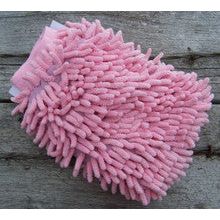 Wash Mitt - Lined Chenille Wash/Applicator Mitt (Pink)
