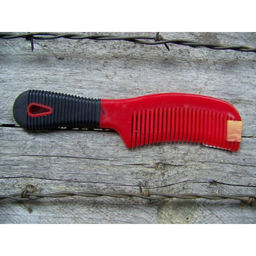 Comb - 8" Plastic Easy Grip (Red)