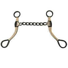 Bit - Black Antique Finish, Silver Engraving, Chain