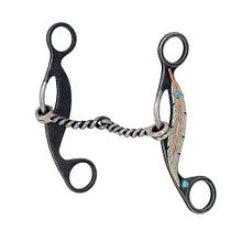 Bit - Feather Collection Twisted Wire Gag Snaffle
