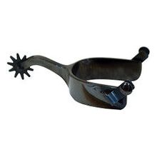 Spurs - Black Satin Long Shank