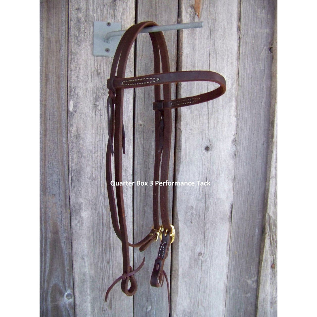 Headstall - 5/8" Browband with Brass Hardware