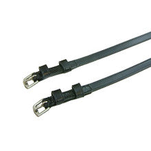 English Spur Straps - Double Keeper Spur Strap, Black (Adult)