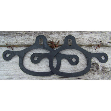 Spur Tie Down Straps (Sold in Pairs) - Black (Small/Medium)