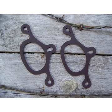 Spur Tie Down Straps (Sold in Pairs) - Brown (Small/Medium)