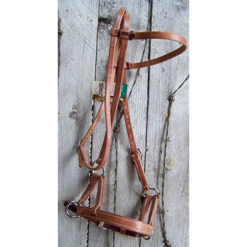 Side Pull - Doubled and Stitched Leather Nose