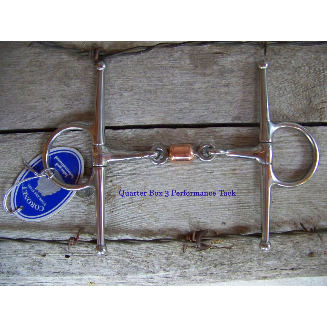 English Bit - Full Cheek Copper Roller Link (5.0")