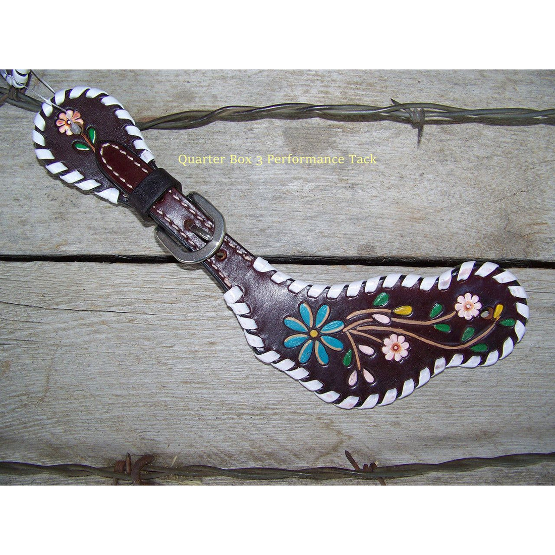 Spur Straps - Painted Floral Vine (Ladies) by Rafter T Ranch Company