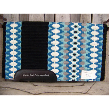 Custom Santa Cruz Show Blanket - 40x34 (Black Base with Aqua Accents)