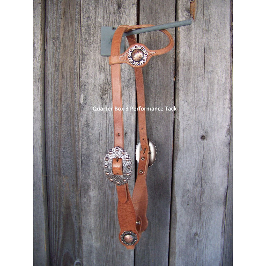 Headstall - Cowboy Culture Spotted Buckle w/Copper Berry Concho