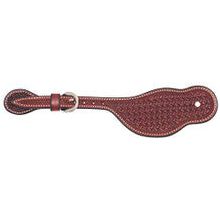 Spur Straps - Cowboy Tack Buckaroo Spider Stamp (Mens - Rosewood)