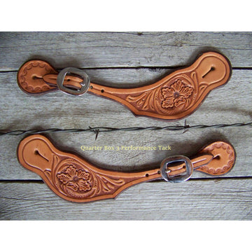 Spur Straps - Wide Floral Oak Stamped (Mens - Natural)
