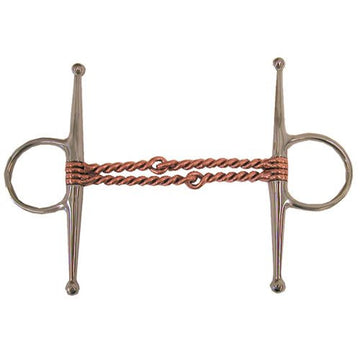 Bit - Full Cheek Snaffle Double Twisted Copper Wire (5.0")