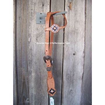 Headstall - Cowboy Culture Flower Buckle w/Diamond Concho