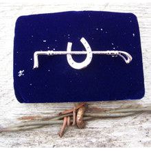 English Stock Pin - Horseshoe/Crop (SP)