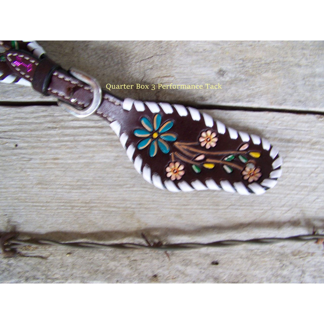 Spur Straps - Painted Floral Vine (Youth) by Rafter T Ranch Company