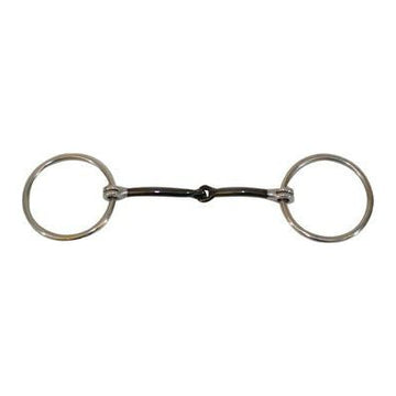 Bit - Black Satin O-Ring Snaffle (Metalab)