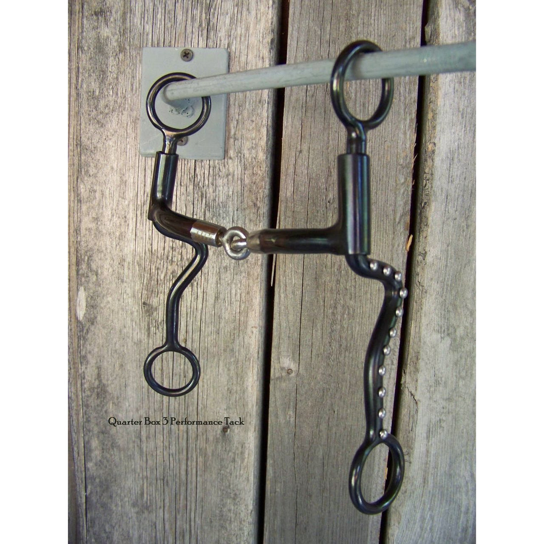 Bit - Black Satin Snaffle with SS Dots