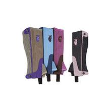 Half Chaps - Tough-1 Childs Synthetic Suede (Brown/Chocolate - Large/X-Large)