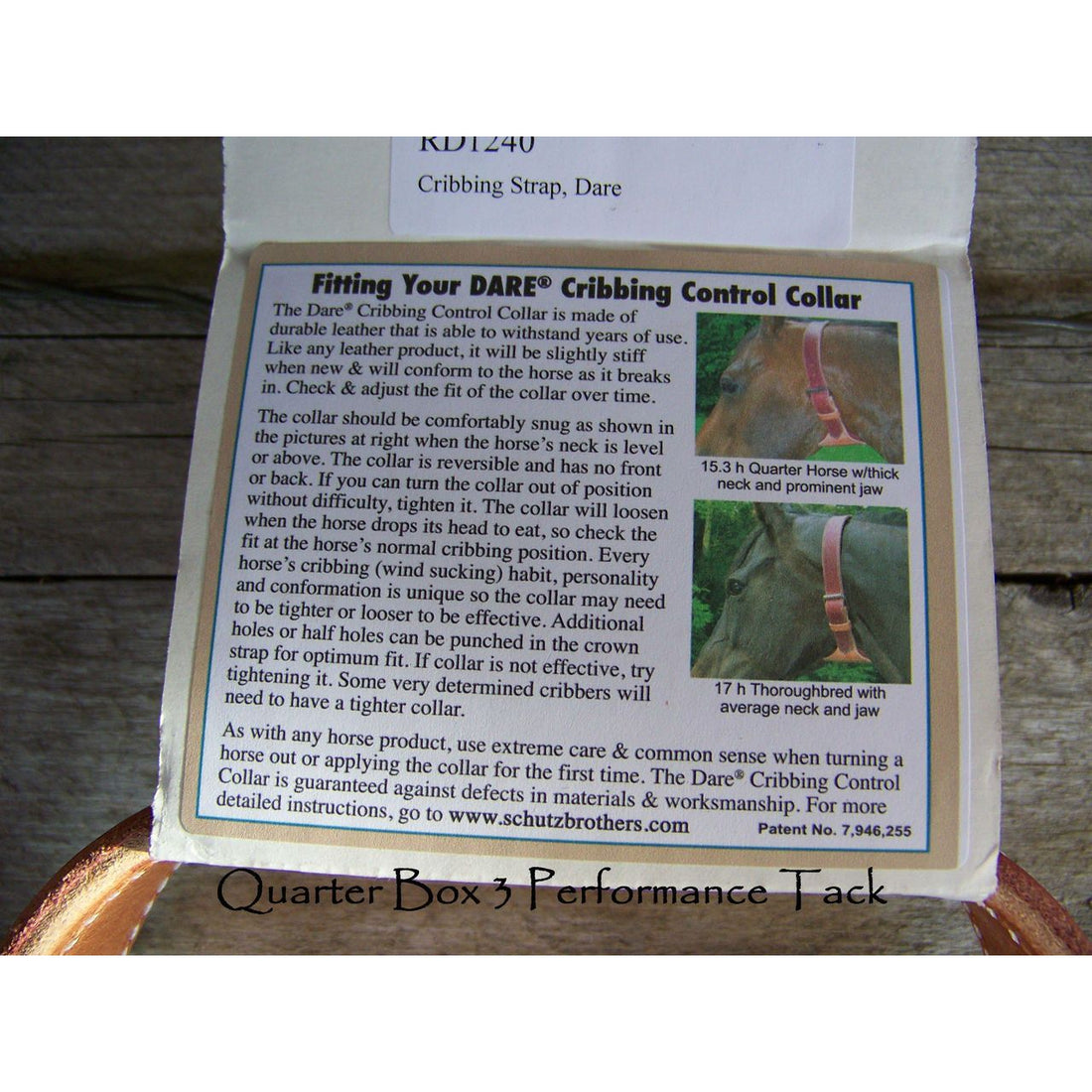 DARE Cribbing Collar by Schutz Brothers