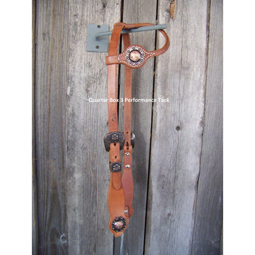 Headstall - Cowboy Culture Flower Buckle w/Copper Berry Concho
