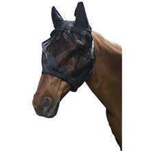 Fly Mask - Tough 1 Deluxe Comfort Soft Mesh (Pony - Black)