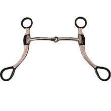 Bit - Antique Snaffle w/Barbwire Engraved Design