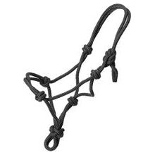 Halter - Tough-1 Miniature Poly Rope Tied (Black - Large)