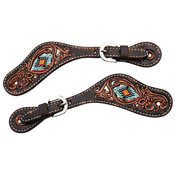Spur Straps - Distressed Beaded Tribal (Ladies) by Circle Y