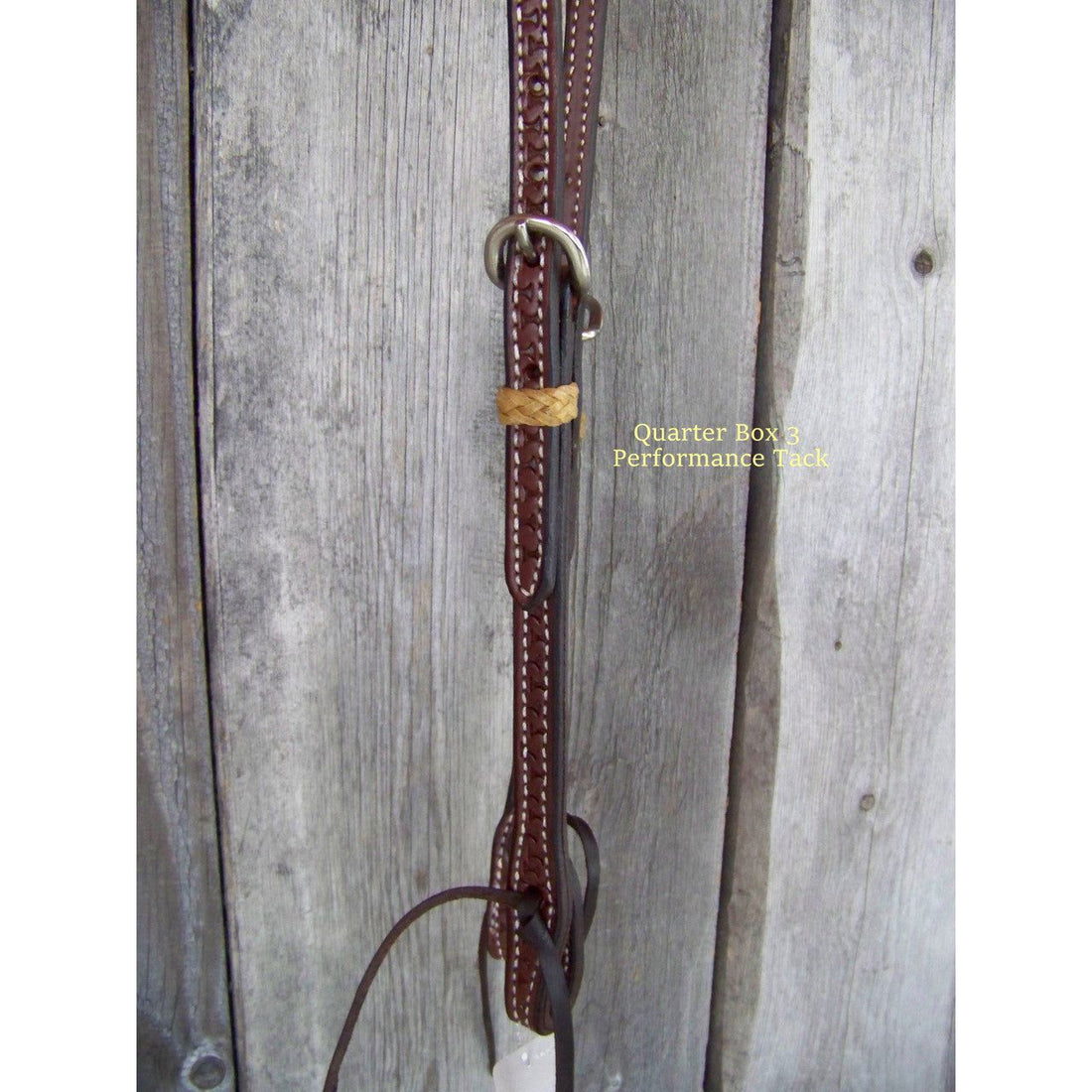 Headstall - One Ear Dark Oil w/Rawhide Braid Keepers (Worm)
