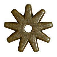 Rowels - 9 Point -Star (1 1/4") with Cotter and Pins (Antique)