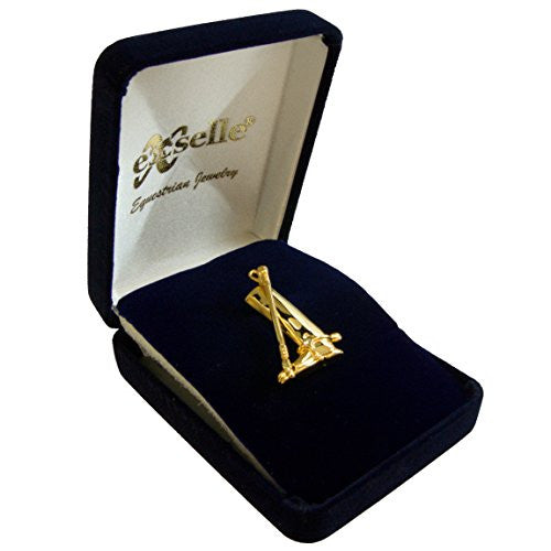 English Stock Pin - Exselle Riding Boot W/Rhinestone