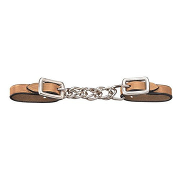 Curb - Tough-1 Miniature Leather Flat Chain (Light Oil)