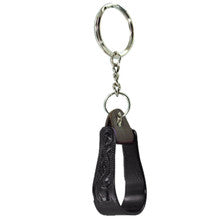 Key Chain - Etched Aluminum Western Stirrup (Black Only)