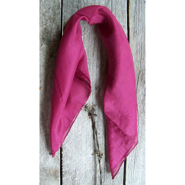Show Scarf (Silk) - 19" x 19" Square (Maroon)
