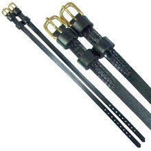 English Spur Straps - Military Black w/Brass Buckle (Mens)