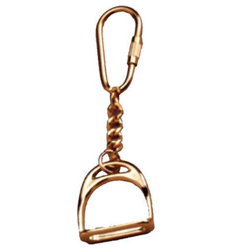 Key Chain - Golden English Stirrup