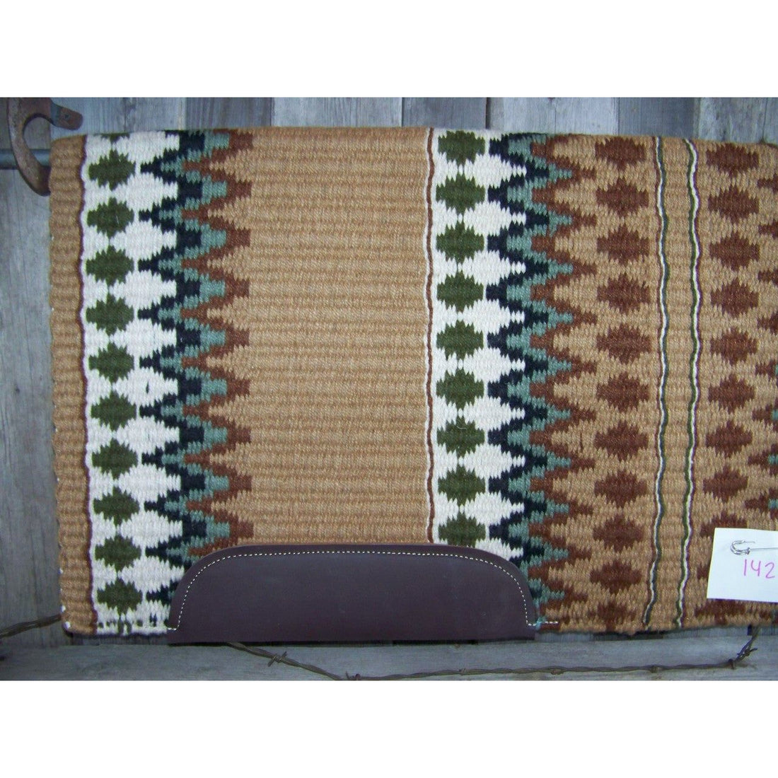 Custom Limited Edition Show Blanket - 40x34 (Indian Tan Base with Green Accents)
