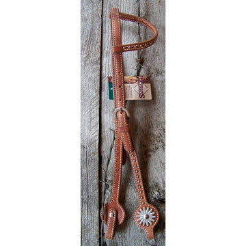 Headstall - Medallion Cheek with SS Dots and Rowels