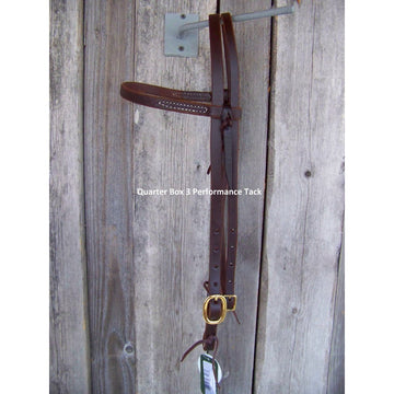 Headstall - 5/8" Browband with Brass Hardware