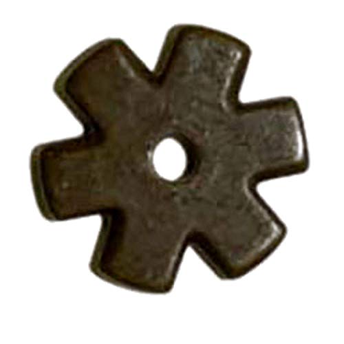 Rowels - 6 Point - Blunt Star (1 1/4") with Cotter and Pins (Antique)